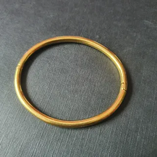 Pulsera Baño de Oro Media Caña