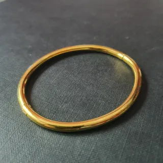 Pulsera Baño de Oro Media Caña