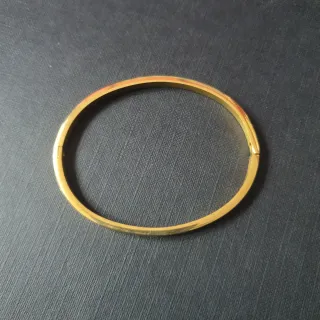 Pulsera Baño de Oro Media Caña