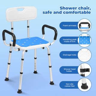 Careboda Silla de Ducha - Silla de baño para Perso