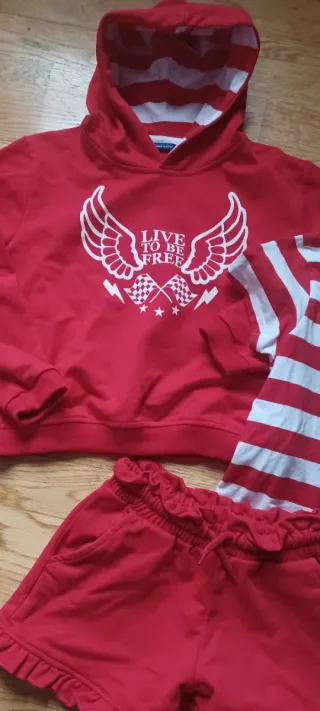 Conjunto niña Dream Kids rojo