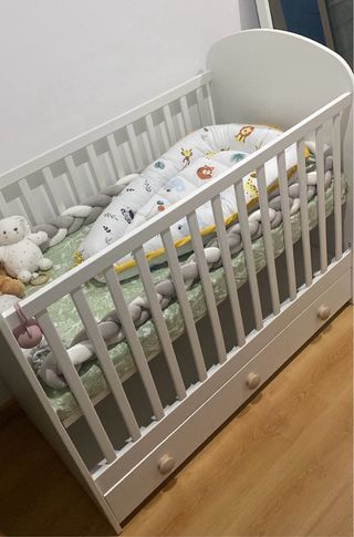 Cuna Ikea Gonat 60x120cm con Cajón
