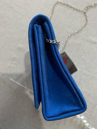 Borsetta blu navy con catena