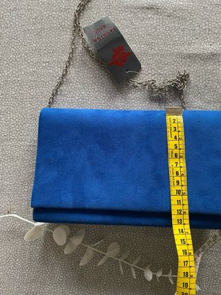 Borsetta blu navy con catena