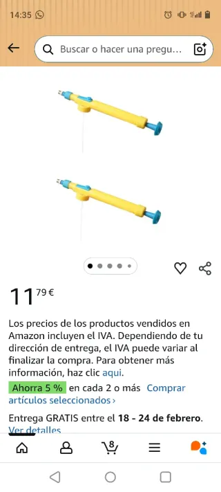 Mini pulverizadores amarillos y azules