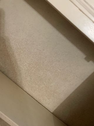 Mueble de entrada vintage beige y dorado