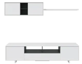 Modulo de colgar de 2 puertas y estantería.