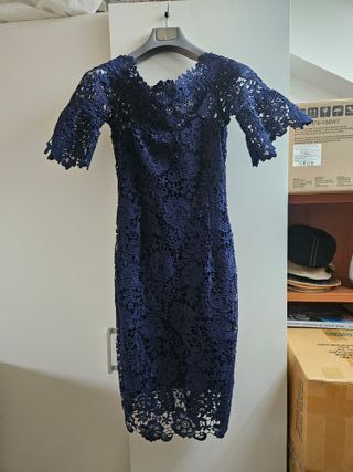 Vestido largo burdeos un solo uso