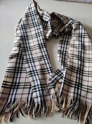Sciarpa a quadri in cotone caldo