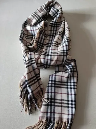 Sciarpa a quadri in cotone caldo