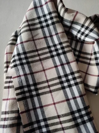 Sciarpa a quadri in cotone caldo