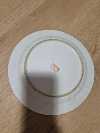 Plato decorativo porcelana floral