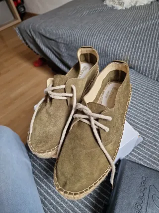 Zapatilla esparto HERNANZ verde oliva