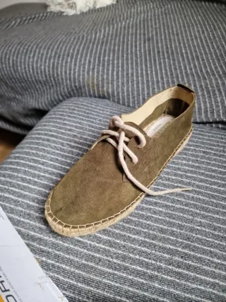 Zapatilla esparto HERNANZ verde oliva