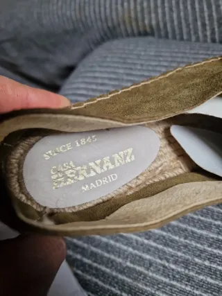 Zapatilla esparto HERNANZ verde oliva