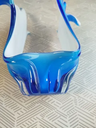 Original centro de mesa en cristal macizo Murano.