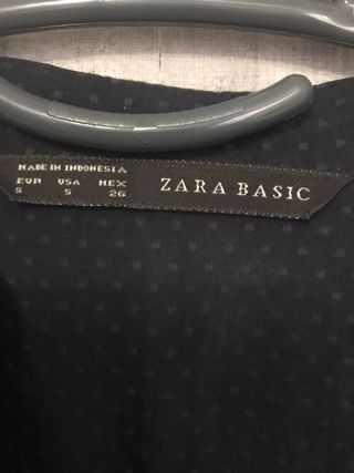 Blusa Zara Azul con Lunares