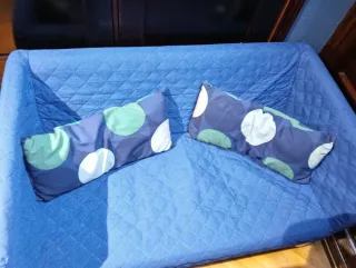 Sofá 2 plazas azul IKEA