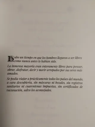 Libro nuevo. Título: Cuando los hombres eran libre
