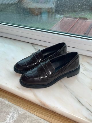 Mocasines marrones charol