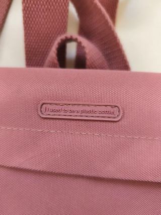 Mochila Lefrik rosa ecológica con solapa