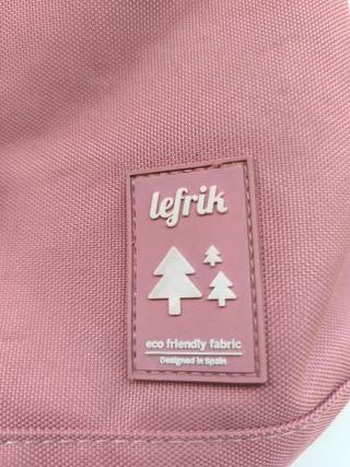 Mochila Lefrik rosa ecológica con solapa