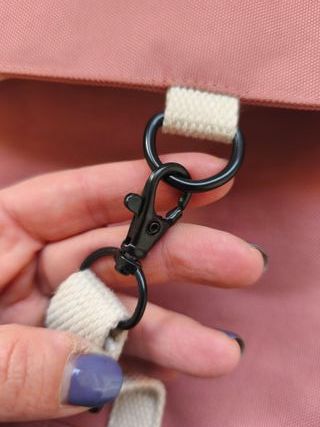 Mochila Lefrik rosa ecológica con solapa