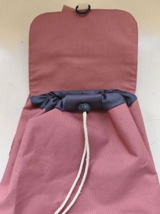 Mochila Lefrik rosa ecológica con solapa