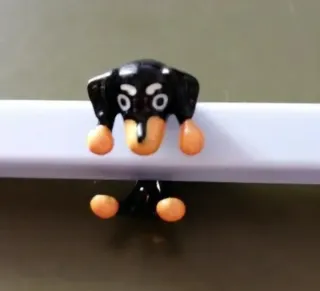 Anello cane taglia unica nero giallo