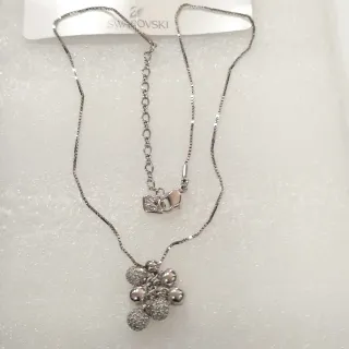 Collana Swarovski ciondolo grappolo 45cm