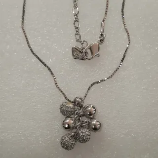 Collana Swarovski ciondolo grappolo 45cm