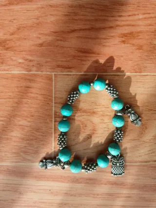Pulsera Naranja y Plateada
