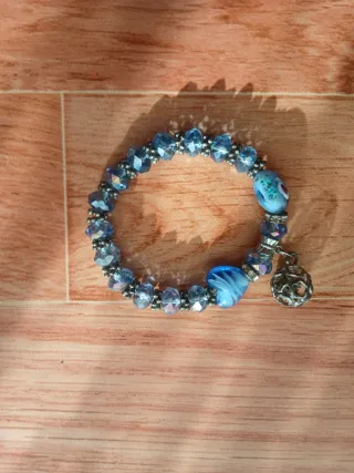 Pulsera Naranja y Plateada