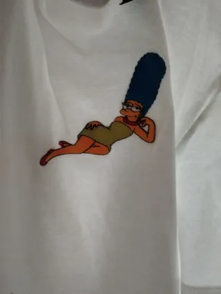 Camiseta manga corta blanca Marge Simpson Primark