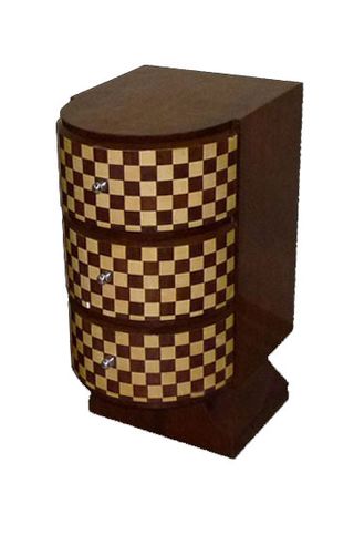 Comodino decò in noce