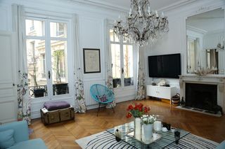 Tende in tessuto con stampa floreale