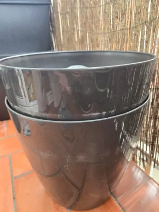 Maceta Arte Vasi 35cm con ruedas y autorriego