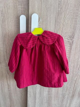 Vestido y braguita bebé rojo