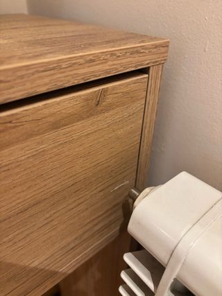 Mueble consola con cajon color natural