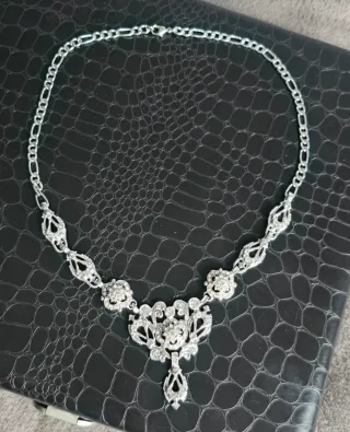 Aderezo  fallera completo en plata para adulta