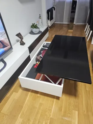 Mesa centro elevable 55x105 cm