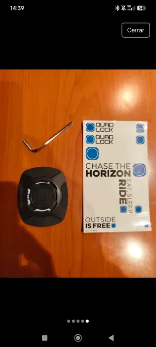 Quad Lock + Antivibrador + Adaptador + 2° Palanca