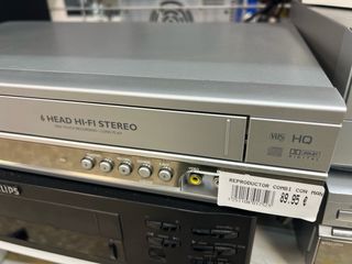 Reproductor Philips DVD/VHS con mando combi