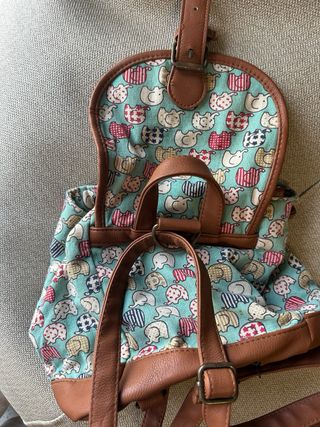 Mochila elefantes boho multicolor