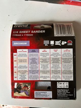 5 x 10 Lijas cuadradas Trend 115x 115 Zirconium