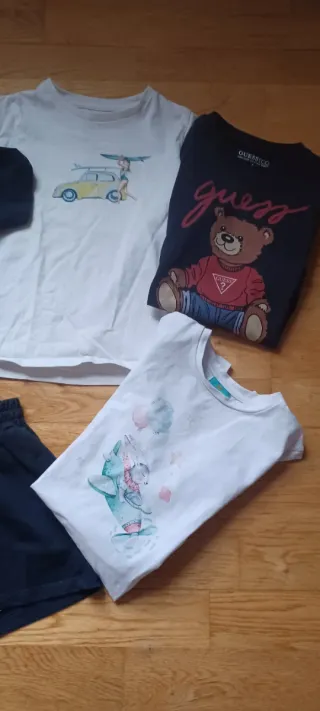 Lote 4 Camisetas Niño y bermuda Talla 5