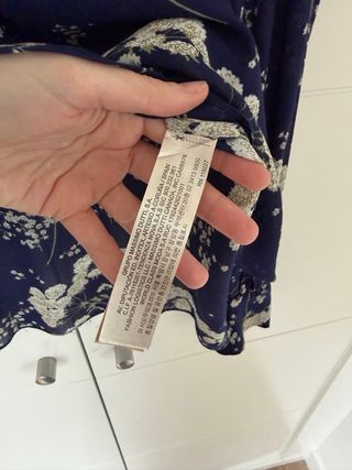 Blusa Massimo Dutti Estampada Azul