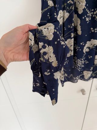 Blusa Massimo Dutti Estampada Azul