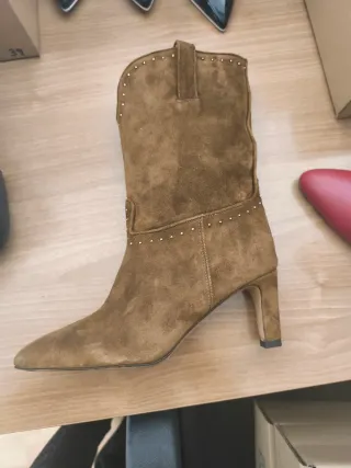 Botas de piel marrones talla 37