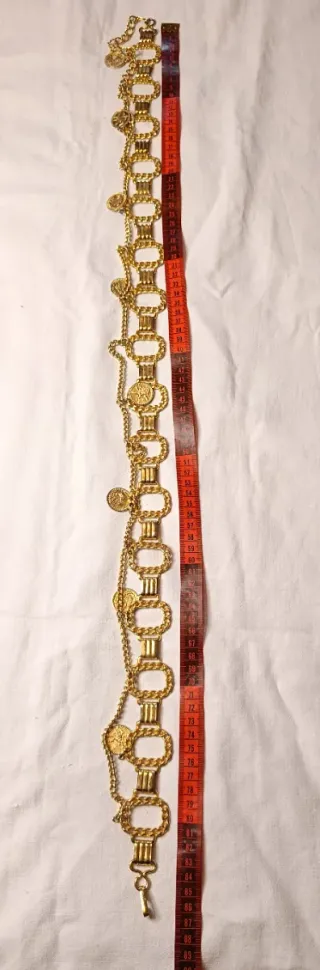 Cinturón vintage dorado hecho en Italia